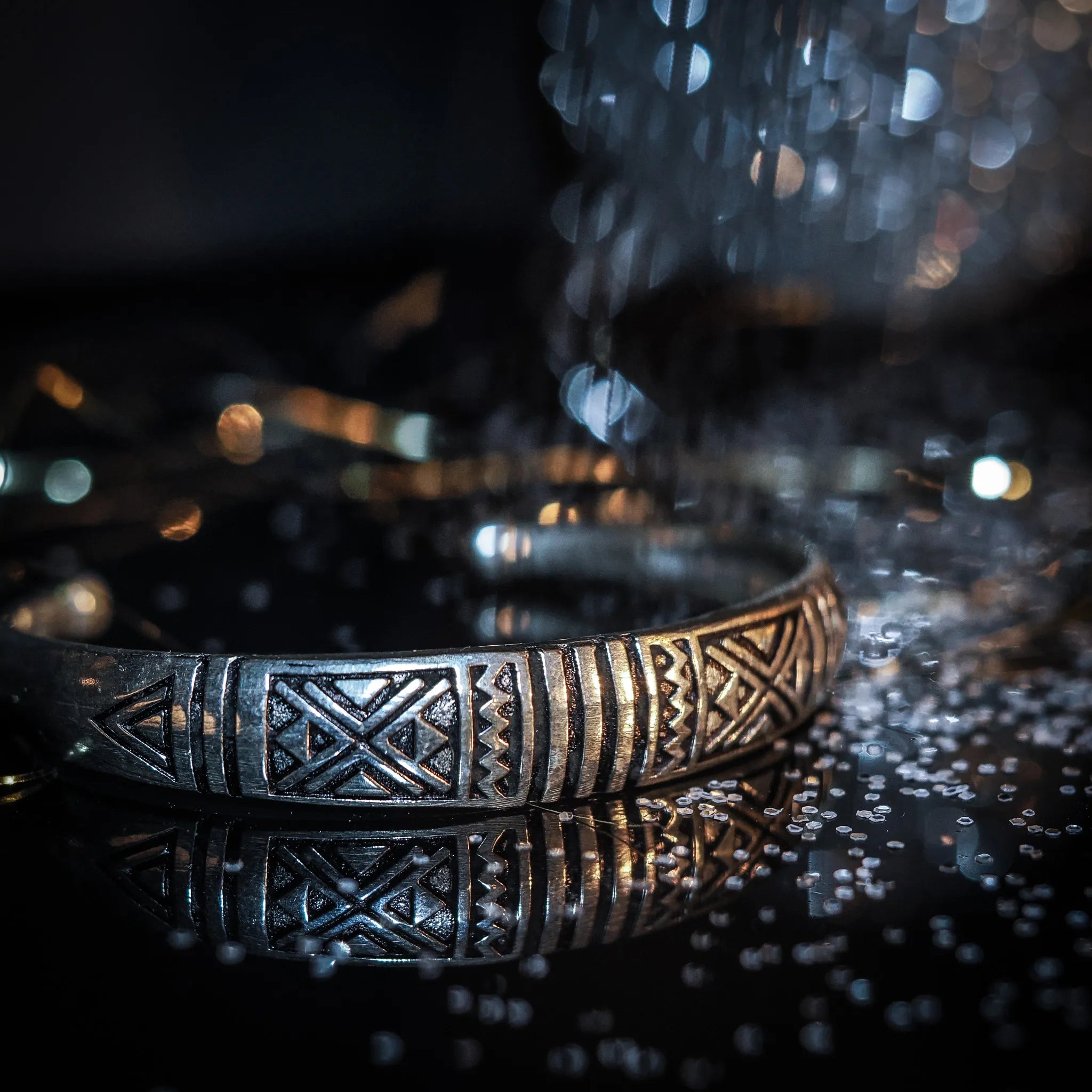 Arched Bracelet with Decoration