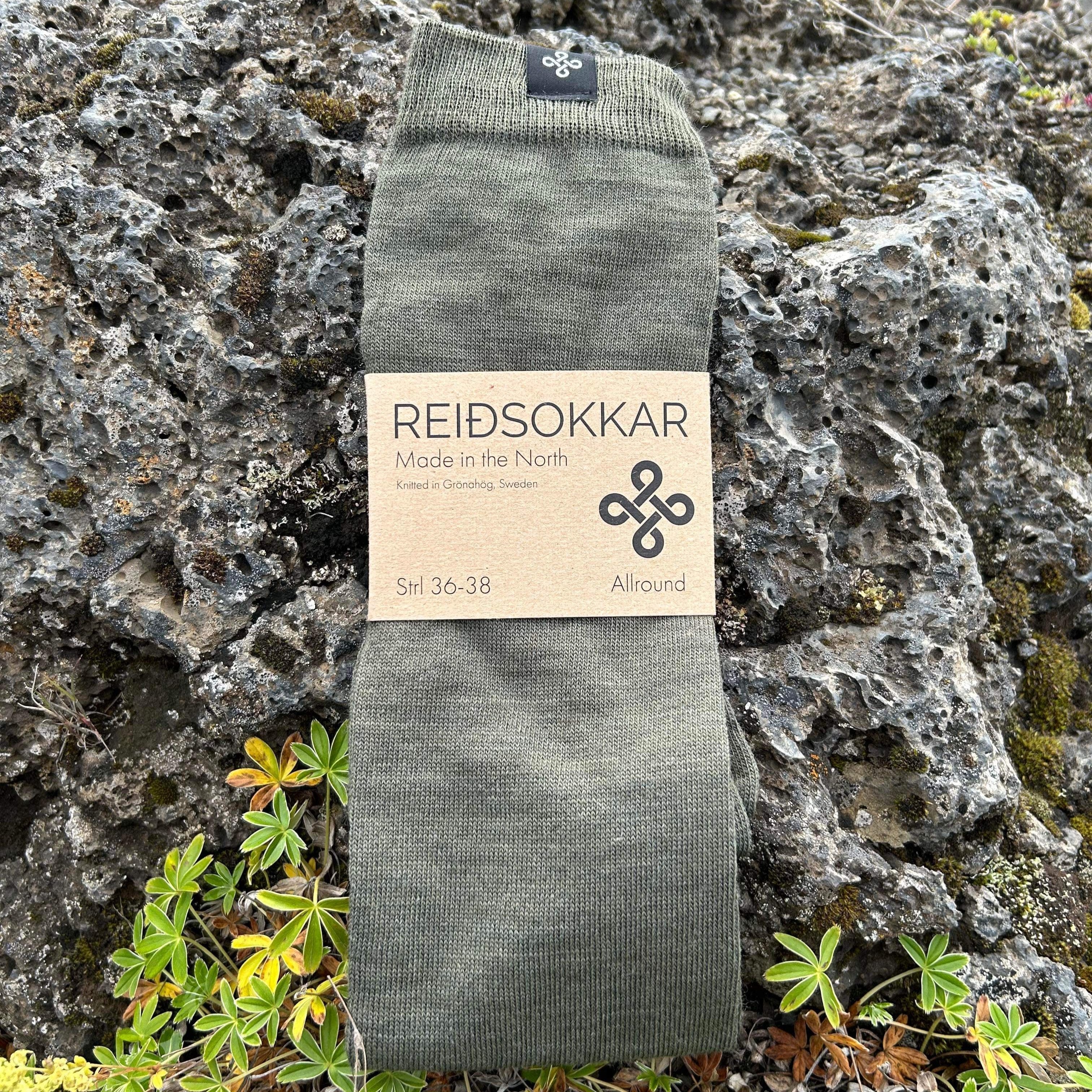 Ridstrumpa Skogsgrön Merinoull