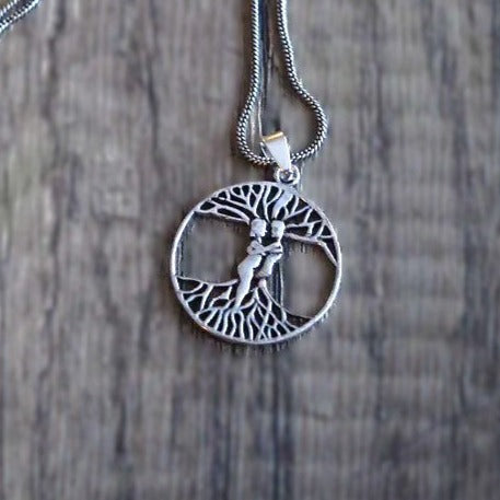 Amulett, Ask och Embla ur livets träd, stor.