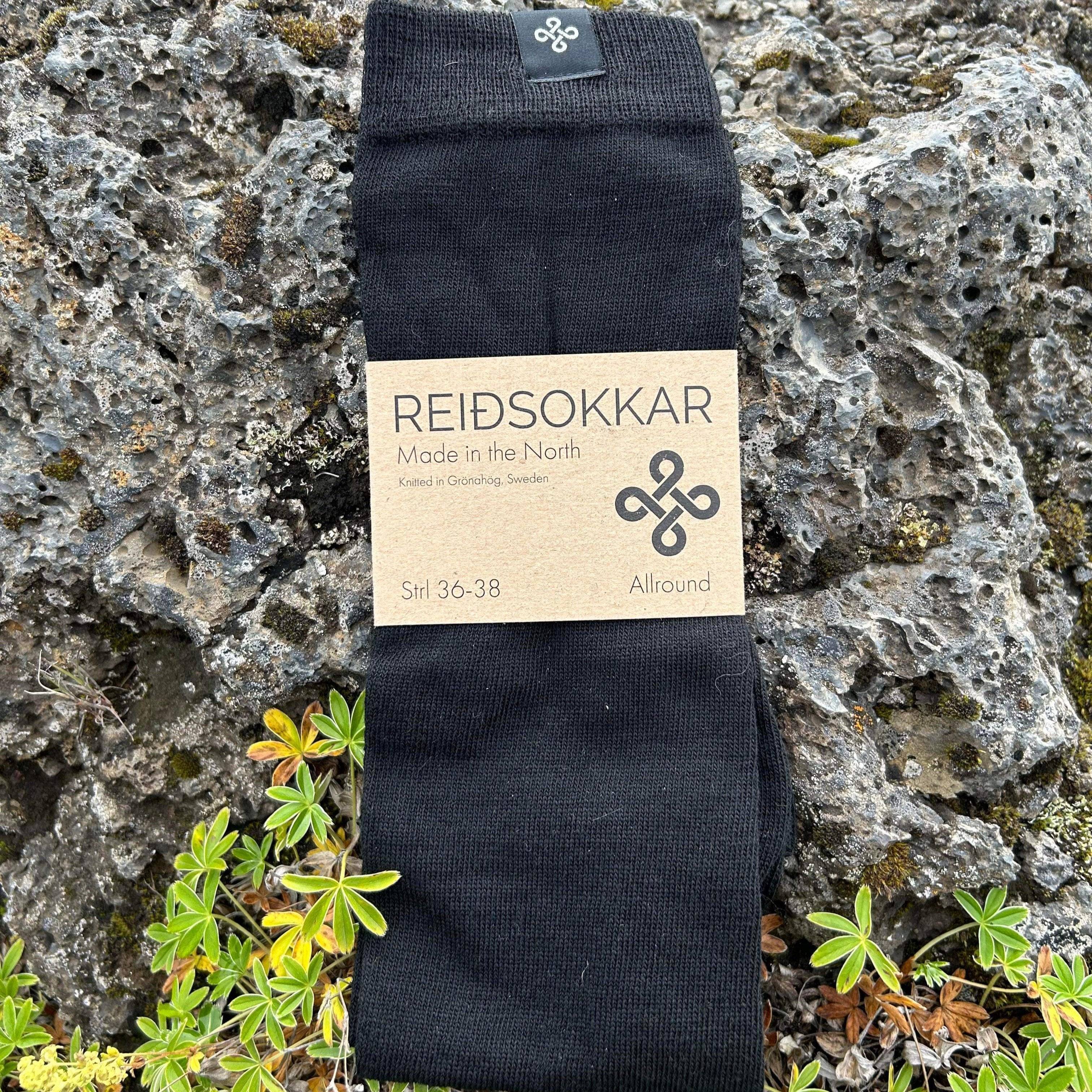 Ridstrumpa Sleipner Merinoull Svart
