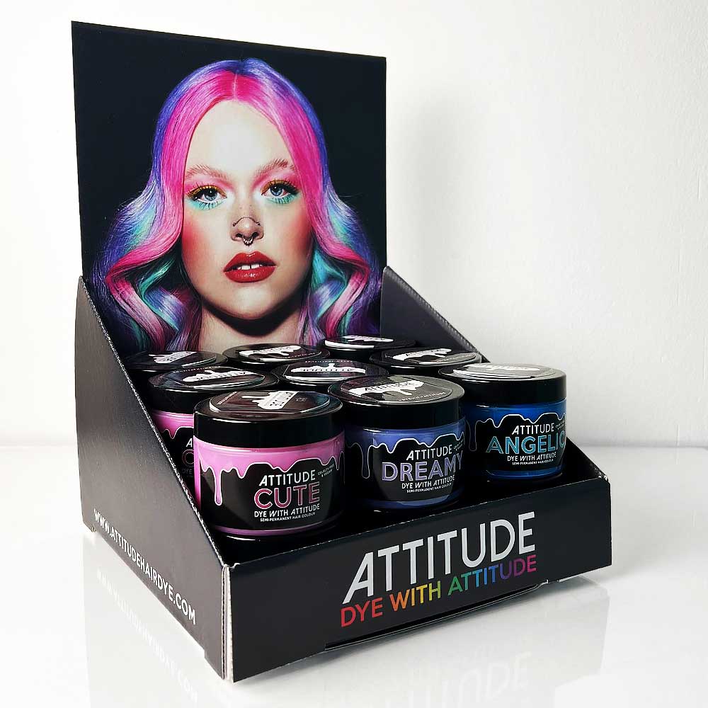 A4 Multicolour hair dye table display