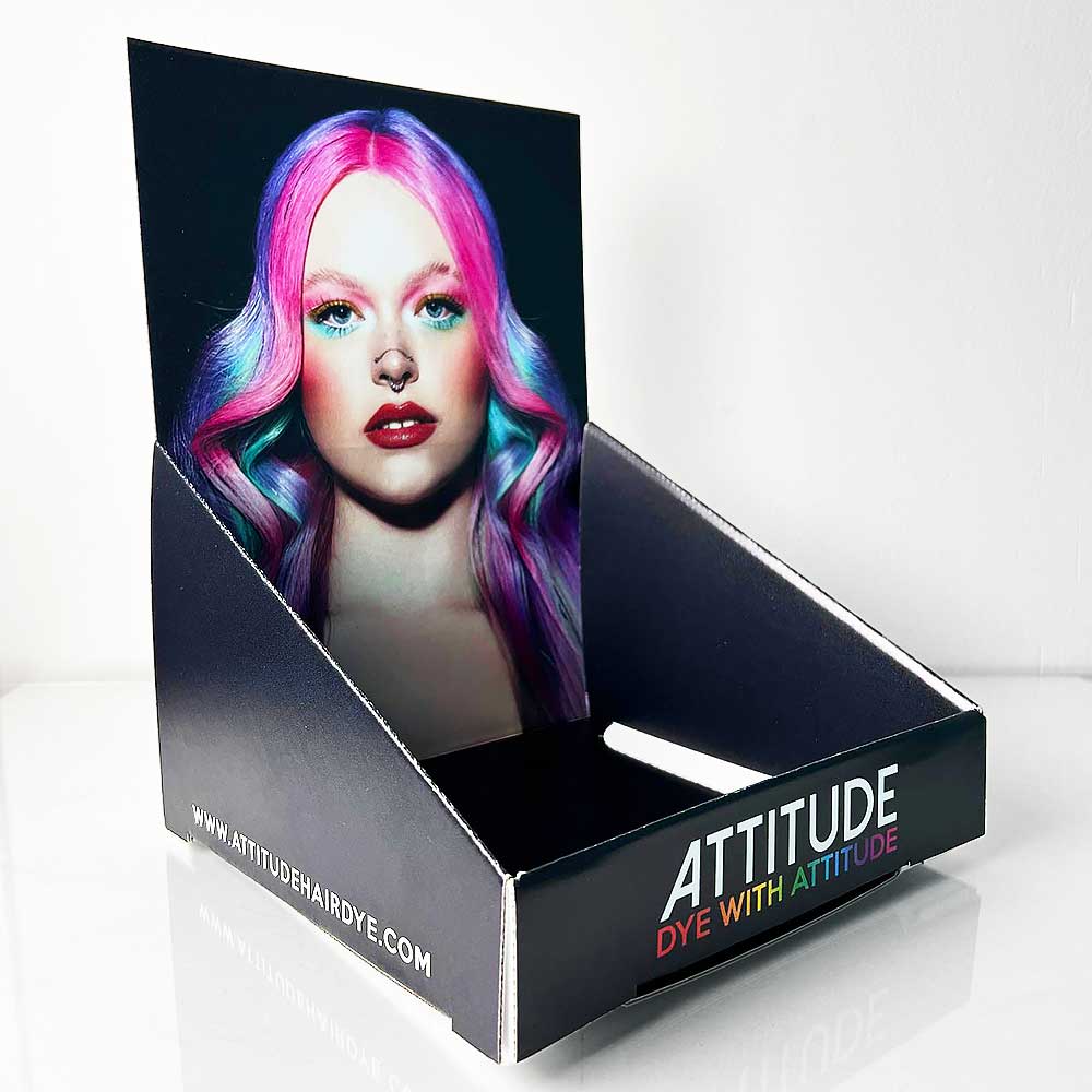 A4 Multicolour hair dye table display