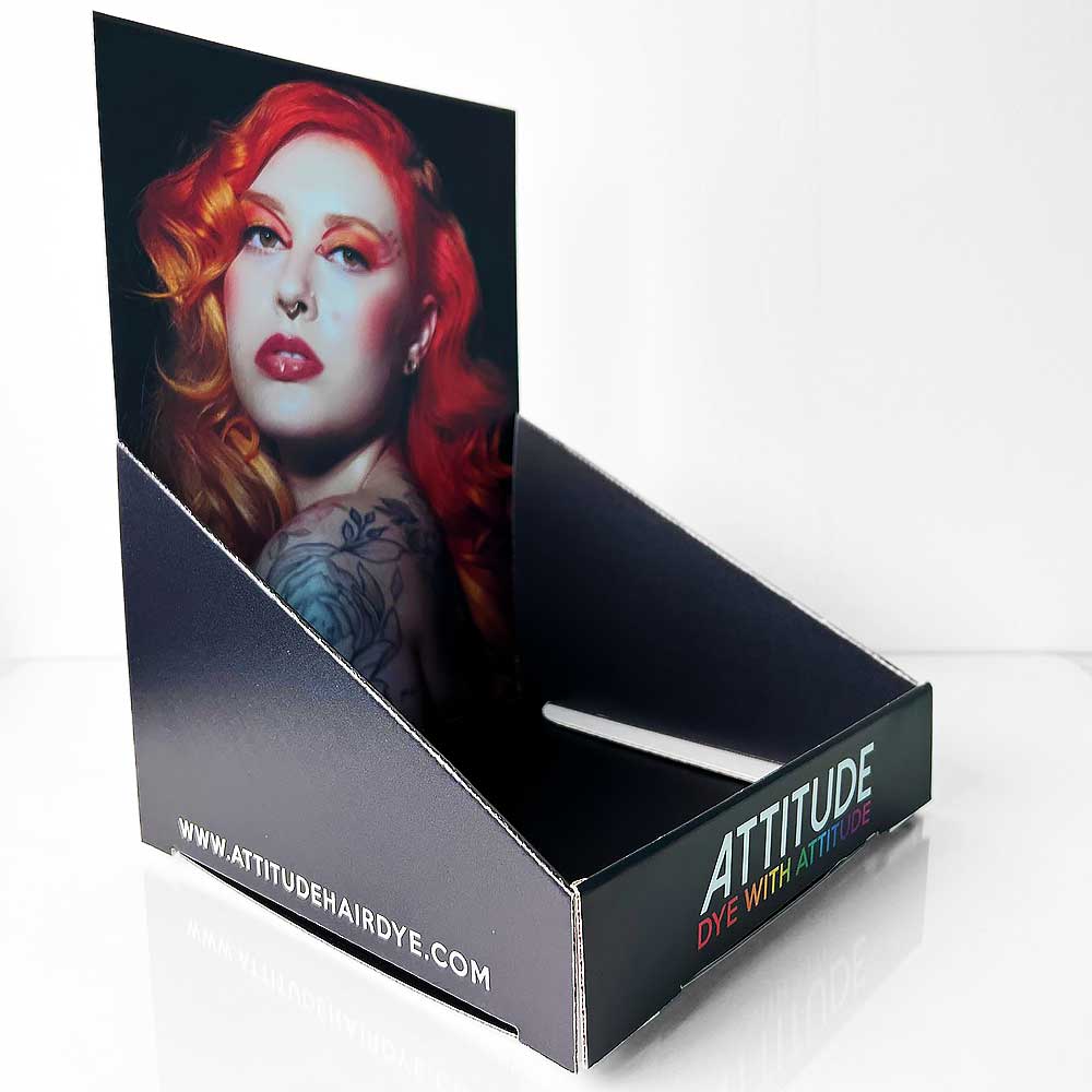 A4 Fire Fire hair dye table display